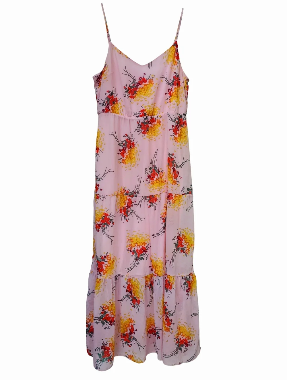 J. Crew Mercantile Tiered Sunburst Floral Maxi Dress - Picture 7 of 13